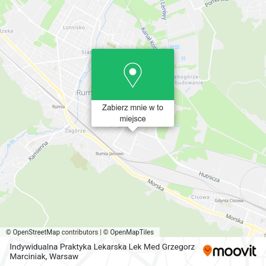 Mapa Indywidualna Praktyka Lekarska Lek Med Grzegorz Marciniak