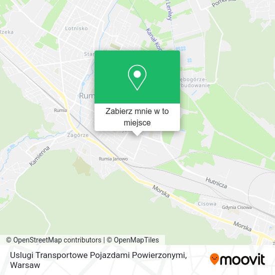 Mapa Uslugi Transportowe Pojazdami Powierzonymi