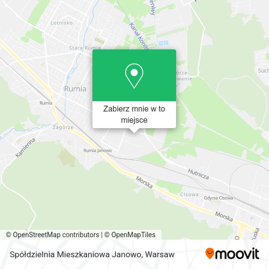 Mapa Spółdzielnia Mieszkaniowa Janowo