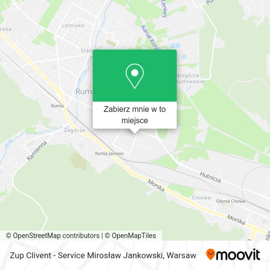 Mapa Zup Clivent - Service Mirosław Jankowski