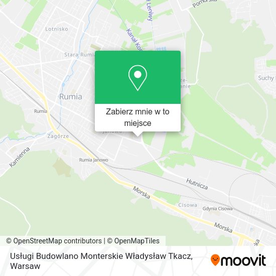 Mapa Usługi Budowlano Monterskie Władysław Tkacz