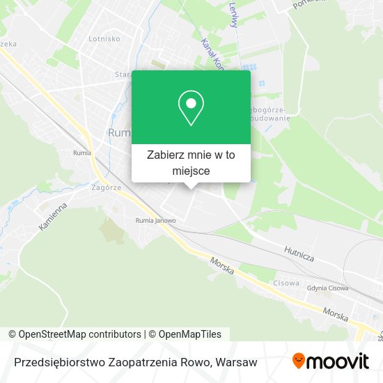 Mapa Przedsiębiorstwo Zaopatrzenia Rowo