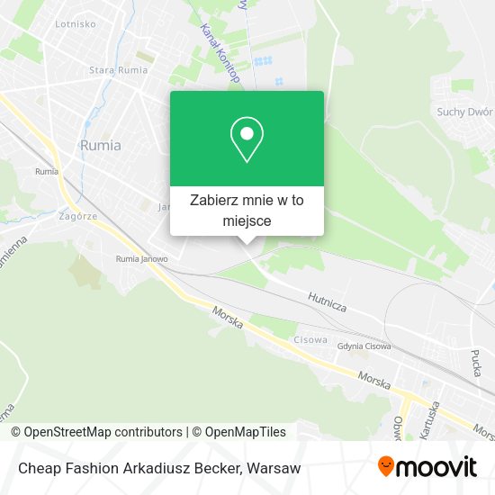 Mapa Cheap Fashion Arkadiusz Becker