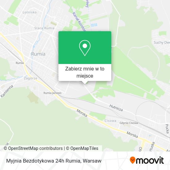 Mapa Myjnia Bezdotykowa 24h Rumia