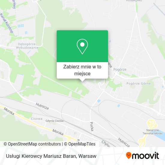 Mapa Usługi Kierowcy Mariusz Baran