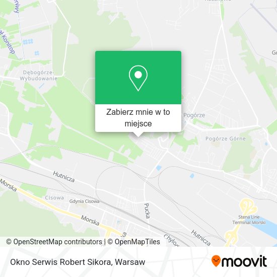 Mapa Okno Serwis Robert Sikora