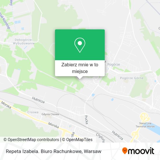 Mapa Repeta Izabela. Biuro Rachunkowe