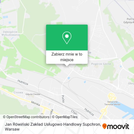 Mapa Jan Rówiński Zakład Usługowo Handlowy Supchron