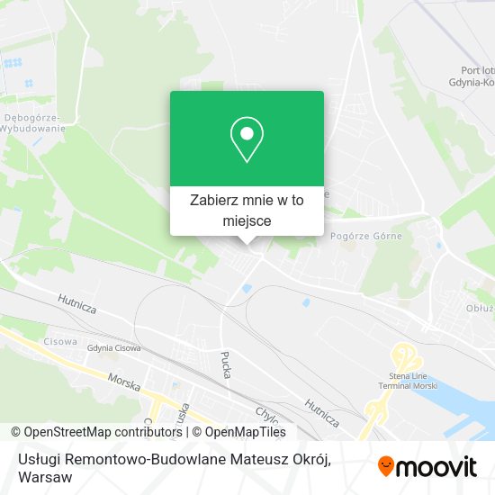 Mapa Usługi Remontowo-Budowlane Mateusz Okrój