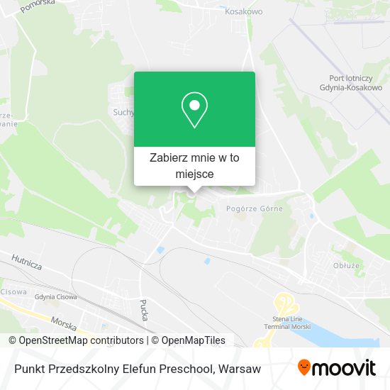 Mapa Punkt Przedszkolny Elefun Preschool