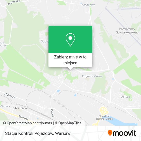 Mapa Stacja Kontroli Pojazdow