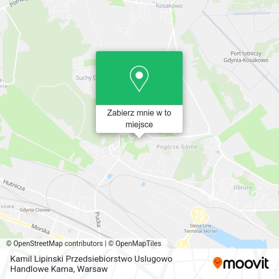 Mapa Kamil Lipinski Przedsiebiorstwo Uslugowo Handlowe Kama