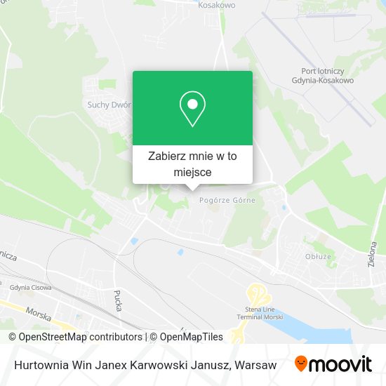 Mapa Hurtownia Win Janex Karwowski Janusz