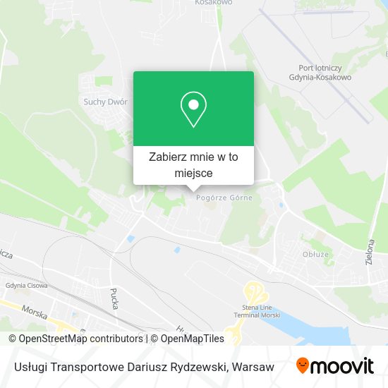 Mapa Usługi Transportowe Dariusz Rydzewski