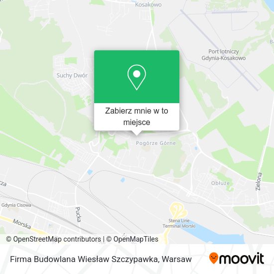 Mapa Firma Budowlana Wiesław Szczypawka