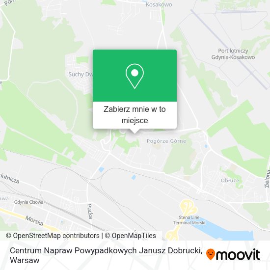 Mapa Centrum Napraw Powypadkowych Janusz Dobrucki