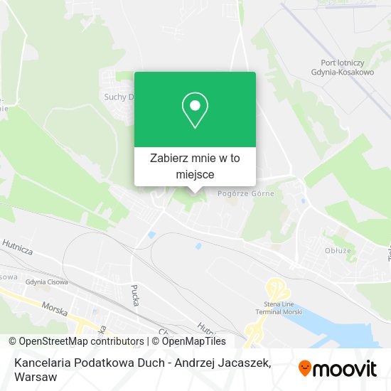 Mapa Kancelaria Podatkowa Duch - Andrzej Jacaszek