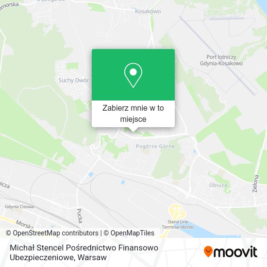 Mapa Michał Stencel Pośrednictwo Finansowo Ubezpieczeniowe