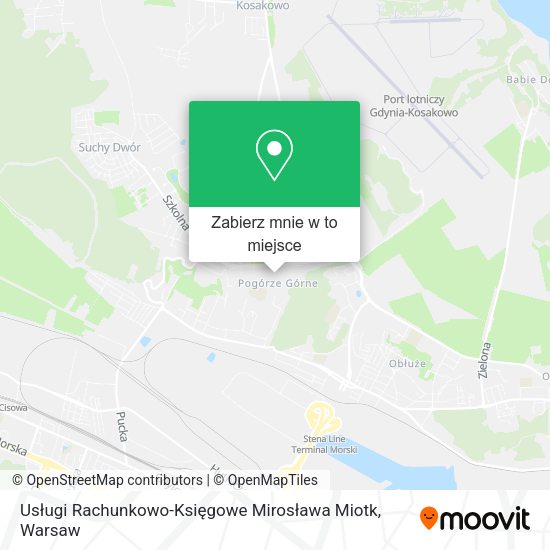 Mapa Usługi Rachunkowo-Księgowe Mirosława Miotk