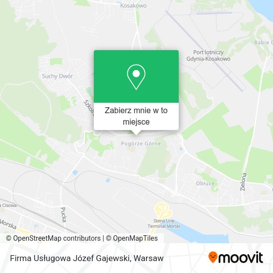 Mapa Firma Usługowa Józef Gajewski