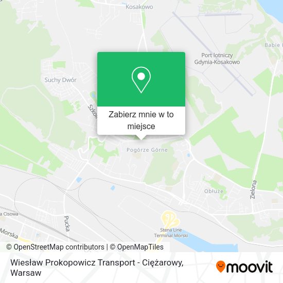 Mapa Wiesław Prokopowicz Transport - Ciężarowy