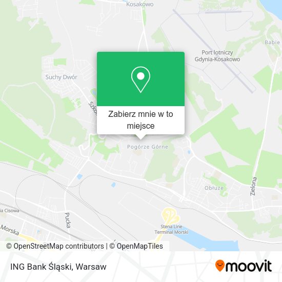 Mapa ING Bank Śląski