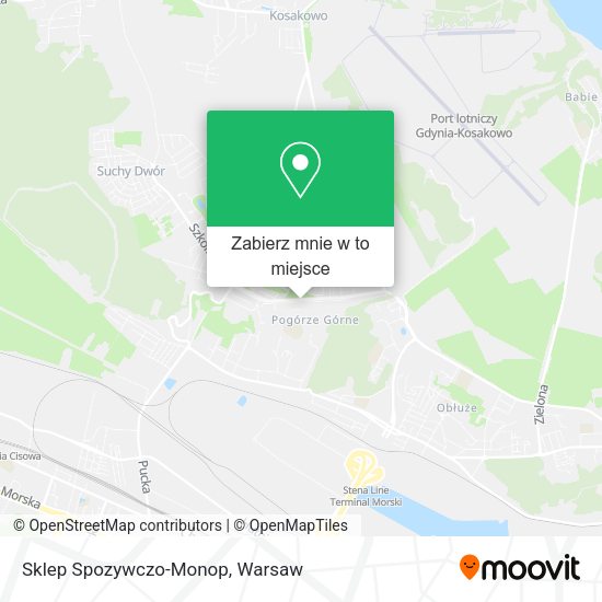 Mapa Sklep Spozywczo-Monop