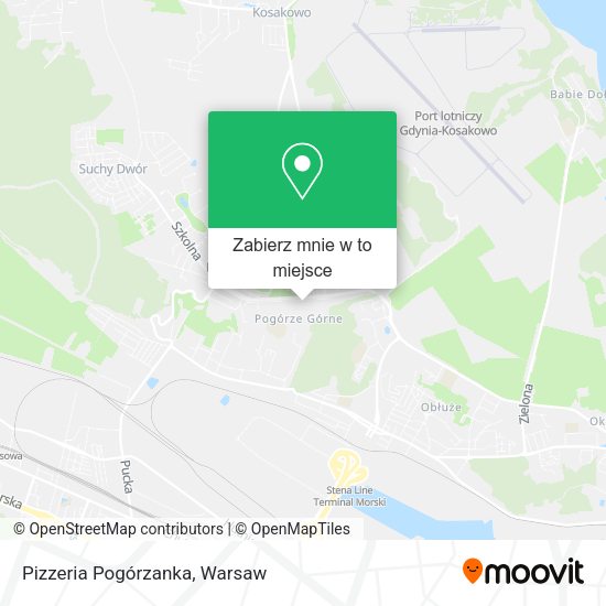 Mapa Pizzeria Pogórzanka