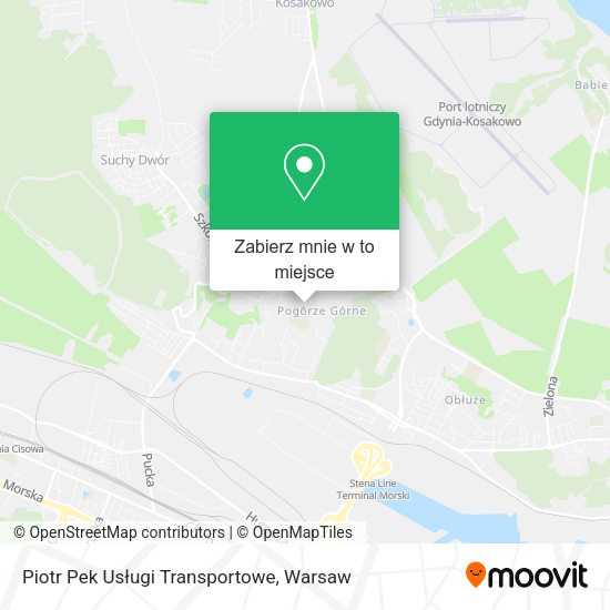 Mapa Piotr Pek Usługi Transportowe