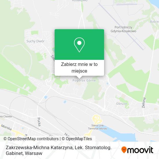 Mapa Zakrzewska-Michna Katarzyna, Lek. Stomatolog. Gabinet