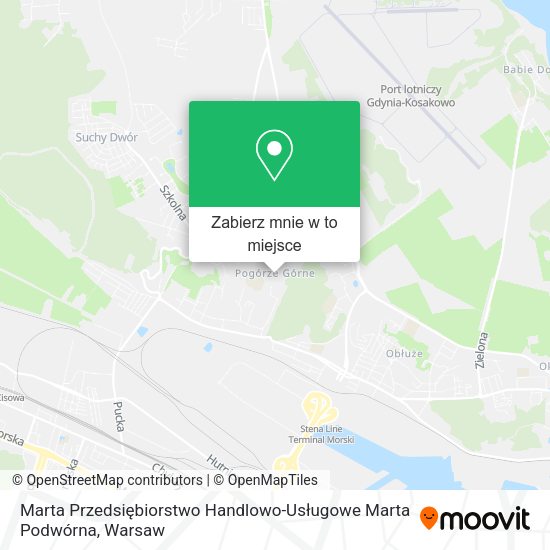 Mapa Marta Przedsiębiorstwo Handlowo-Usługowe Marta Podwórna