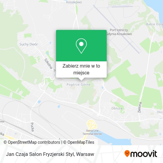 Mapa Jan Czaja Salon Fryzjerski Styl