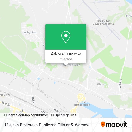 Mapa Miejska Biblioteka Publiczna Filia nr 5