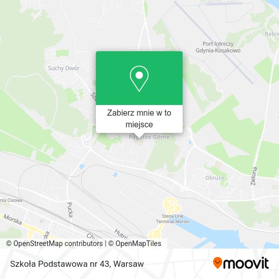 Mapa Szkoła Podstawowa nr 43