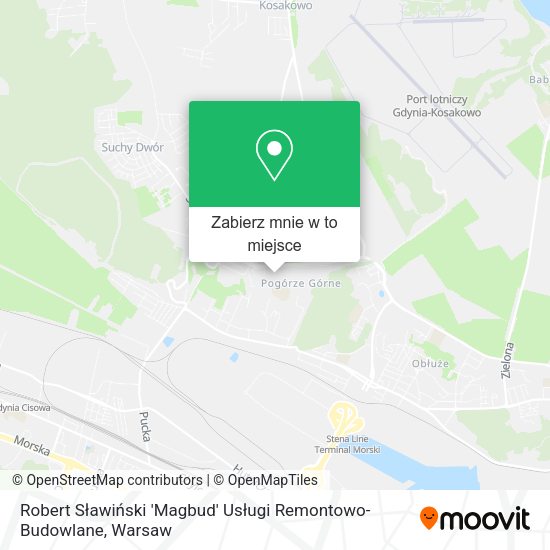 Mapa Robert Sławiński 'Magbud' Usługi Remontowo-Budowlane