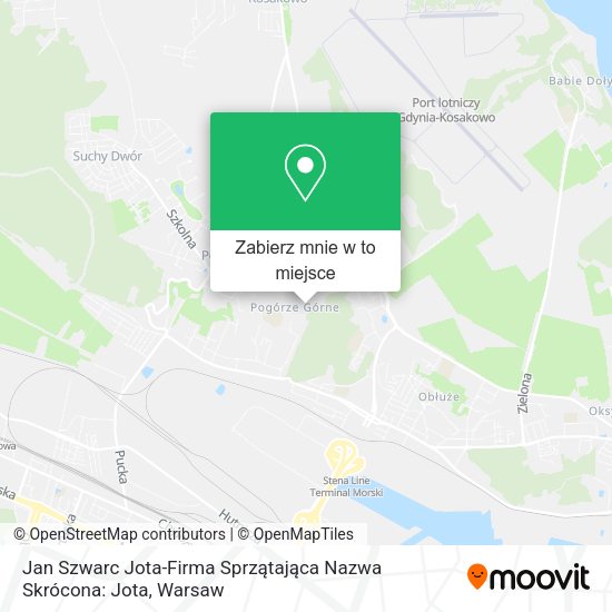 Mapa Jan Szwarc Jota-Firma Sprzątająca Nazwa Skrócona: Jota