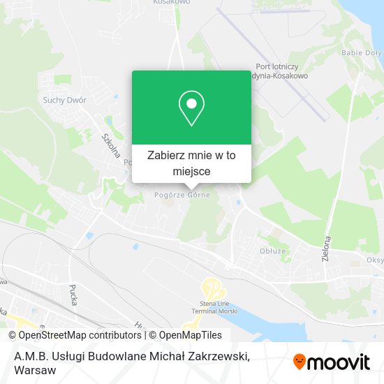 Mapa A.M.B. Usługi Budowlane Michał Zakrzewski