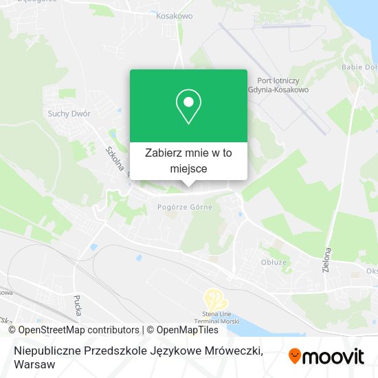 Mapa Niepubliczne Przedszkole Językowe Mróweczki