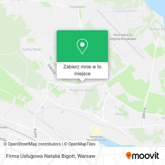 Mapa Firma Usługowa Natalia Bigott