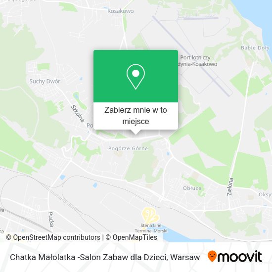 Mapa Chatka Małolatka -Salon Zabaw dla Dzieci