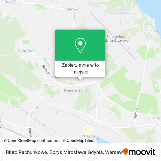 Mapa Biuro Rachunkowe. Borys Mirosława Gdynia