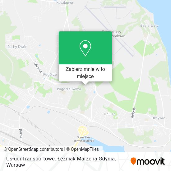 Mapa Usługi Transportowe. Łężniak Marzena Gdynia