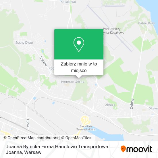 Mapa Joanna Rybicka Firma Handlowo Transportowa Joanna