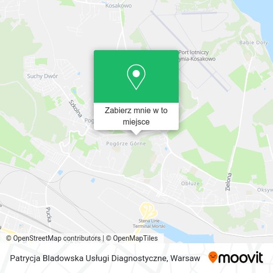 Mapa Patrycja Bladowska Usługi Diagnostyczne