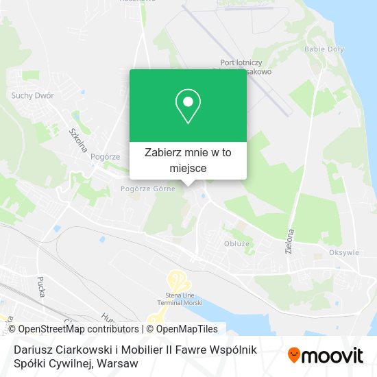 Mapa Dariusz Ciarkowski i Mobilier II Fawre Wspólnik Spółki Cywilnej