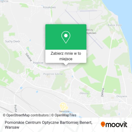 Mapa Pomorskie Centrum Optyczne Bartlomiej Benert