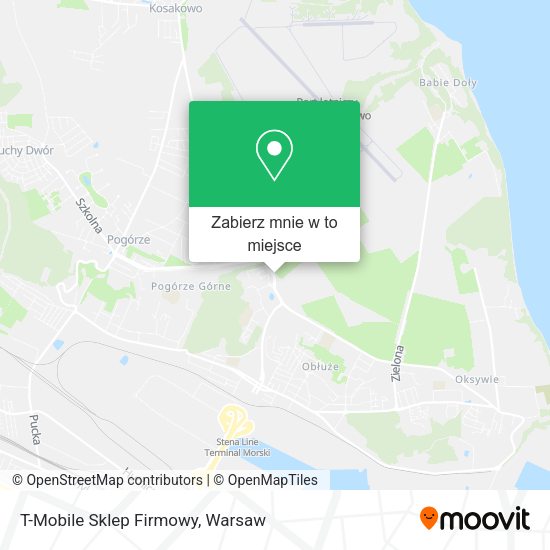 Mapa T-Mobile Sklep Firmowy