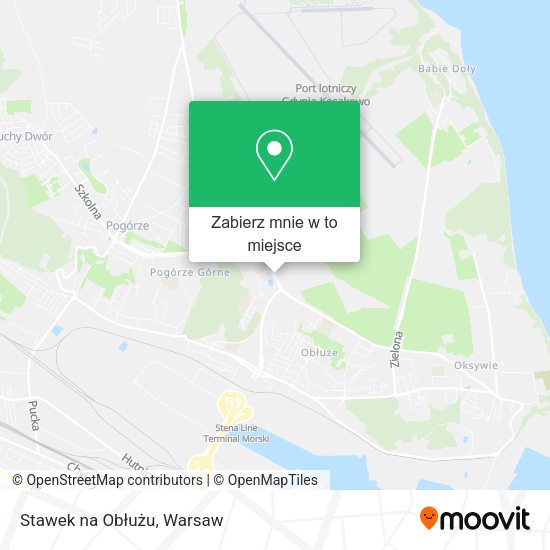 Mapa Stawek na Obłużu