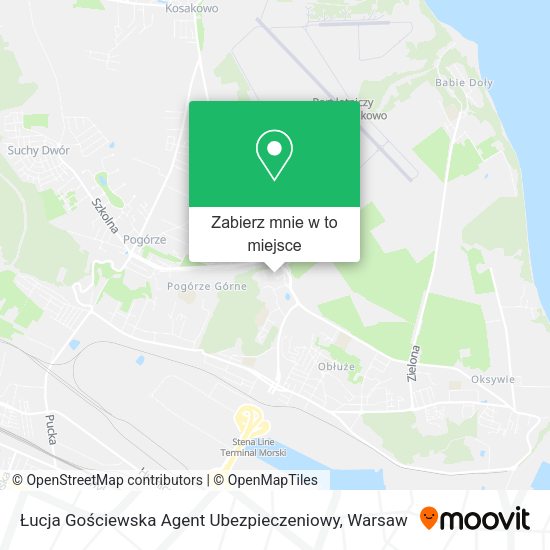 Mapa Łucja Gościewska Agent Ubezpieczeniowy