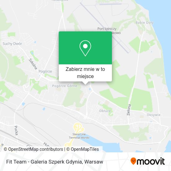 Mapa Fit Team - Galeria Szperk Gdynia